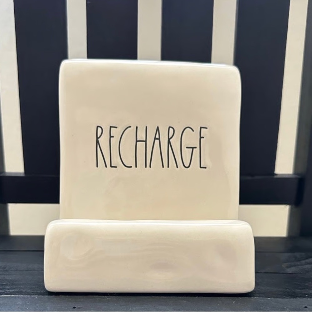 NEW Rae Dunn Recharge Phone & Tablet Holder White - Picture 3 of 7